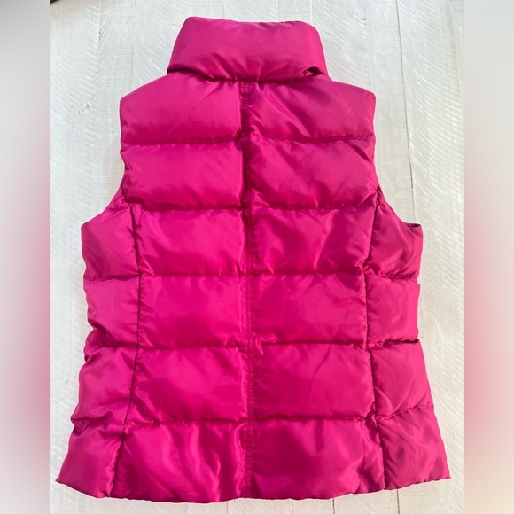 J CREW factory Down Filled  Puffer Vest in Size Medium Fuchsia Pink - Picture 9 of 11